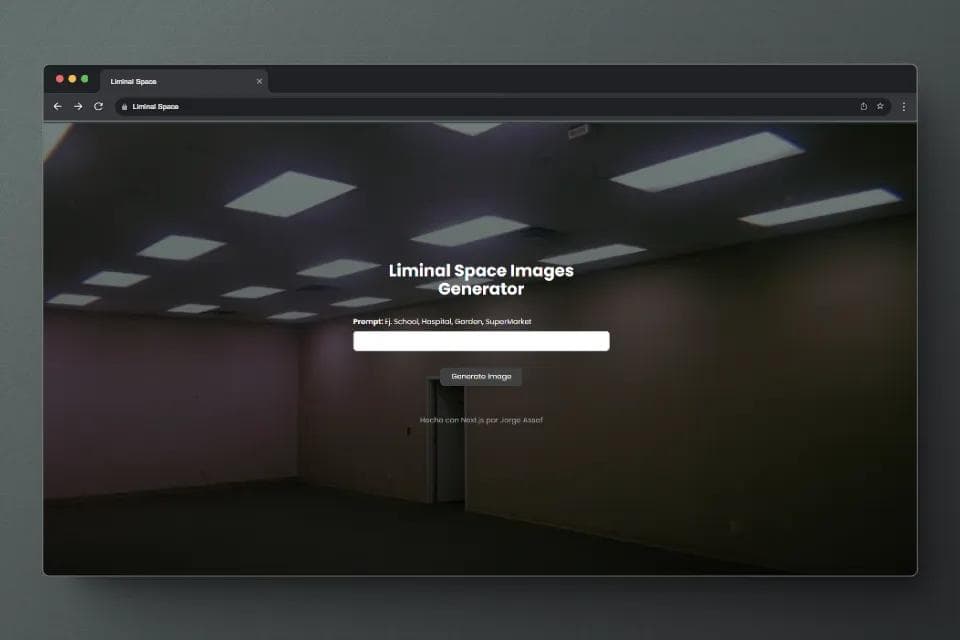 liminal space image generator project image